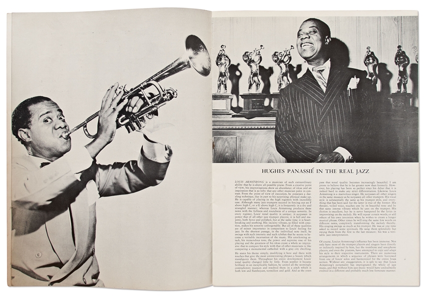 Louis Armstrong Signed Program -- Signed Both ''Satchmo'' & ''Louis Armstrong''