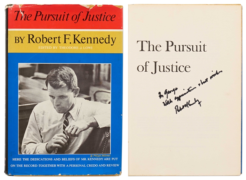 Robert F. Kennedy Signed First Edition of ''The Pursuit of Justice''