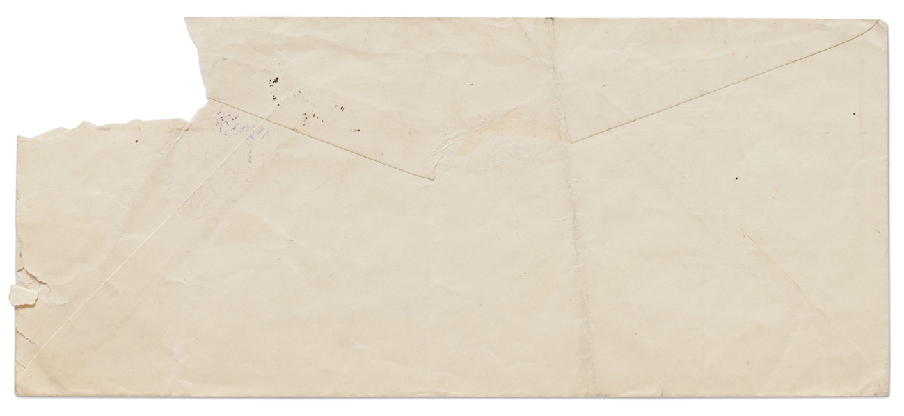 Ernest Hemingway Handwritten Envelope Signed ''E. Hemingway'