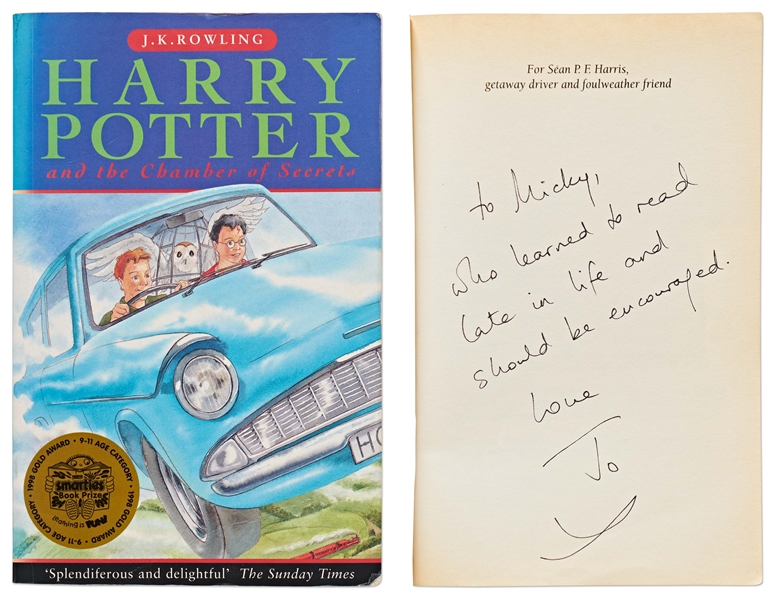 J.K. Rowling Signed First Paperback Edition of ''Harry Potter and the Chamber of Secrets''