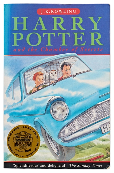 J.K. Rowling Signed First Paperback Edition of ''Harry Potter and the Chamber of Secrets''