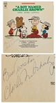 Charles Schulz Signed Record Album A Boy Named Charlie Brown -- Without Inscription
