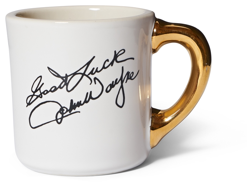 John Wayne Mug From ''McQ'' -- One of Wayne's Famous Mugs Gifted to the Cast and Crew on His Films