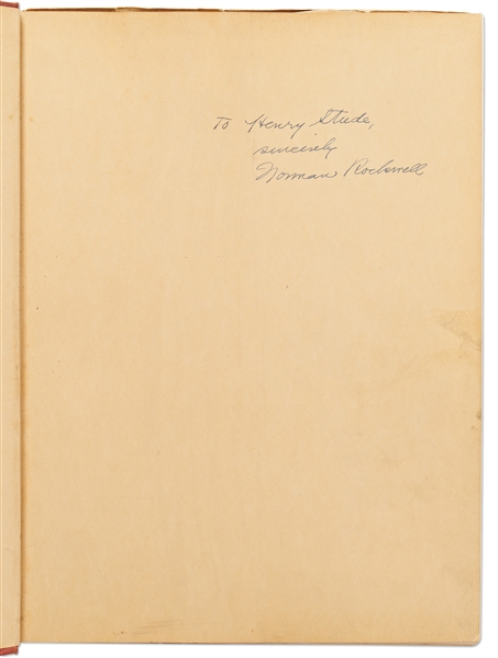 Norman Rockwell Signed First Edition of ''Norman Rockwell Illlustrator''