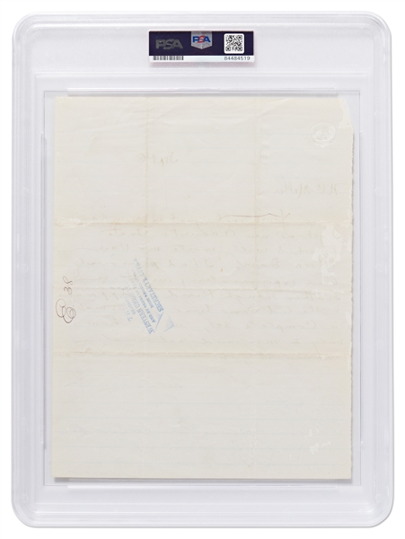 Thomas Edison Autograph Letter Signed -- ''...I have only 2 men, and not much money...'' -- PSA/DNA Encapsulated