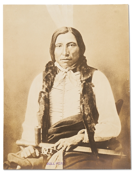 Photograph by David F. Barry of Chief Henry Bull Head, the Indian Agent Policeman Who Shot Sitting Bull