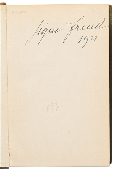 Sigmund Freud Signed German Copy of His ''Introductory Lectures on Psychoanalysis''