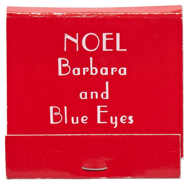 Fun Memento Owned by Frank Sinatra, His Personal Set of Matches for the Christmas Holidays -- ''Blue Eyes''