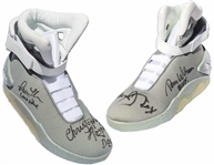 Back to the Future Cast-Signed Air McFly Lighted Shoes