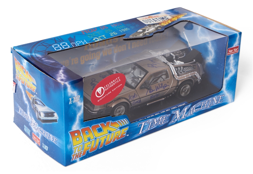 ''Back to the Future'' Cast-Signed DeLorean