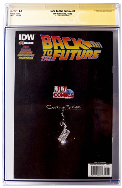 ''Back to the Future'' Cast-Signed Comic #1, With Powerful Variant Cover -- Signed by 6 Cast Members Including Michael J. Fox and Christopher Lloyd