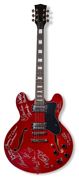 ''Back to the Future'' Cast-Signed Guitar -- Signatures Include Michael J. Fox, Who Played a Similar Guitar in the Climactic Sequence of the 1985 Film