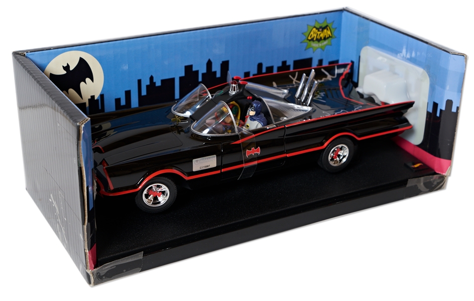 Adam West and Burt Ward Signed Batmobile