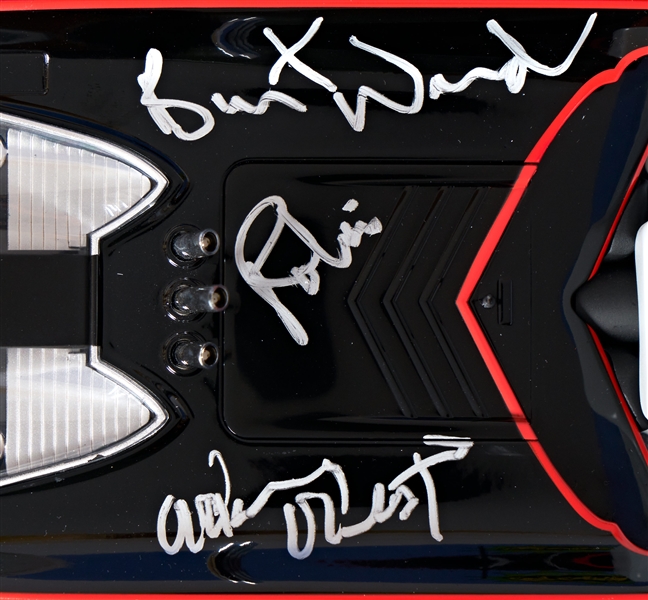 Adam West and Burt Ward Signed Batmobile