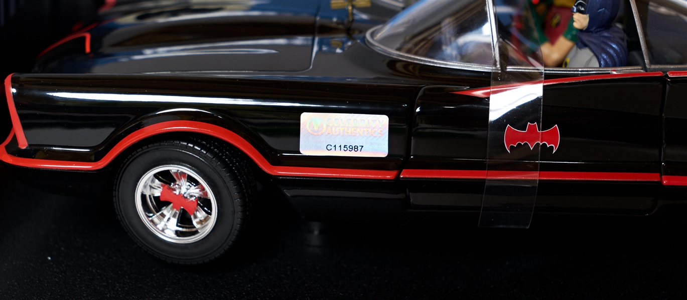 Adam West and Burt Ward Signed Batmobile