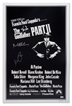 Robert DeNiro Al Pacino Signed The Godfather II 16 x 24 Photo of the Movie Poster
