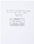 Frank Borman Signed Copy of the Apollo 8 Flight Plan, With His Christmas Message