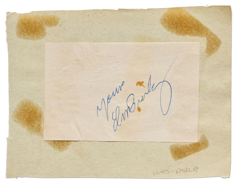 Over 150 Autographs of Music, Movie & Sports Stars -- Includes Signatures of Elvis Presley, Orson Welles, Nat King Cole, John Wayne, Boris Karloff, Fats Waller, Edward G. Robinson, Lou Costello & More