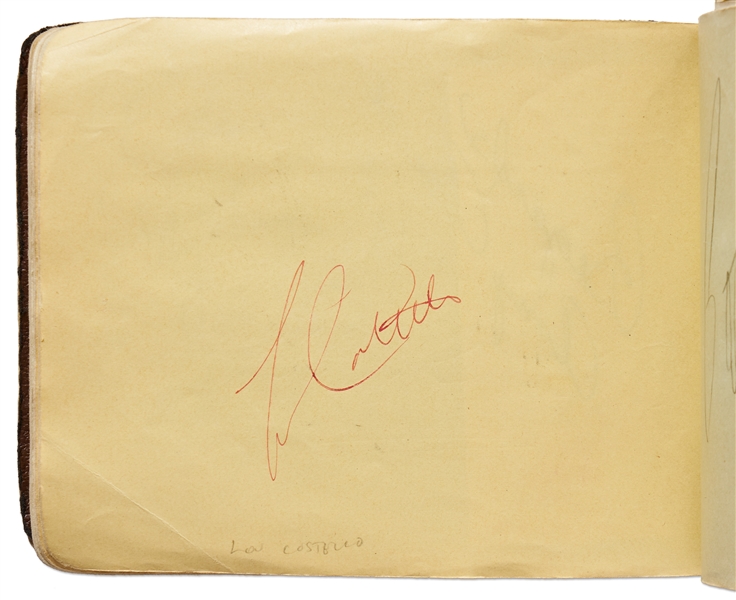 Over 150 Autographs of Music, Movie & Sports Stars -- Includes Signatures of Elvis Presley, Orson Welles, Nat King Cole, John Wayne, Boris Karloff, Fats Waller, Edward G. Robinson, Lou Costello & More