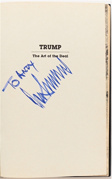 Donald Trump Signed First Edition of ''The Art of the Deal'' -- With PSA/DNA COA
