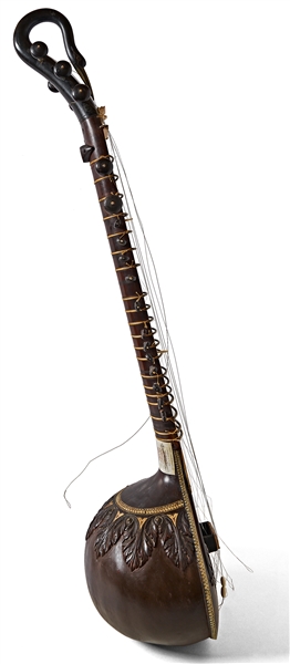 George Harrison's Sitar From 1965, When The Beatles Recorded ''Norwegian Wood'' -- With an LOA From Pattie Boyd -- The Only Beatles Sitar Ever to be Auctioned