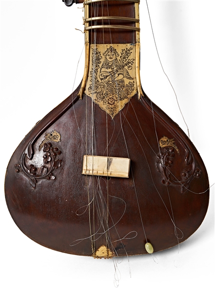 George Harrison's Sitar From 1965, When The Beatles Recorded ''Norwegian Wood'' -- With an LOA From Pattie Boyd -- The Only Beatles Sitar Ever to be Auctioned
