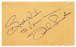 Frank Sinatra Vintage Signature -- With PSA/DNA COA