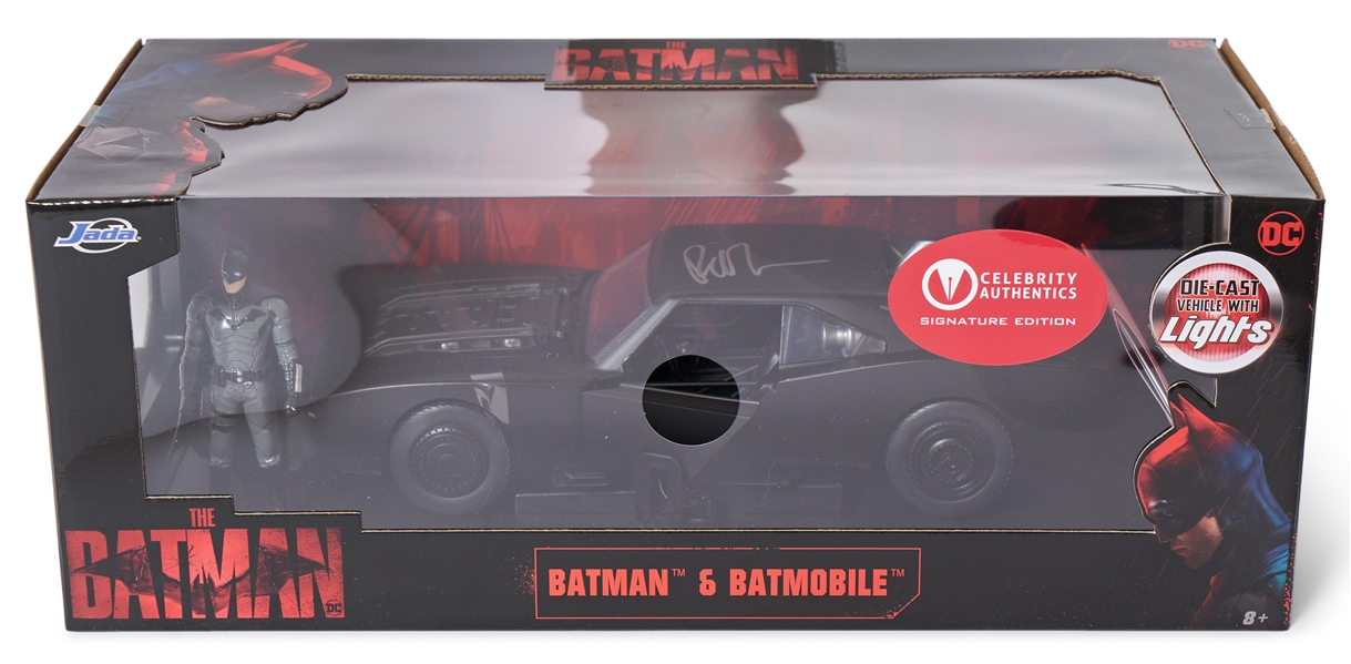 Robert Pattinson Signed Die-Cast Batmobile from ''The Batman''