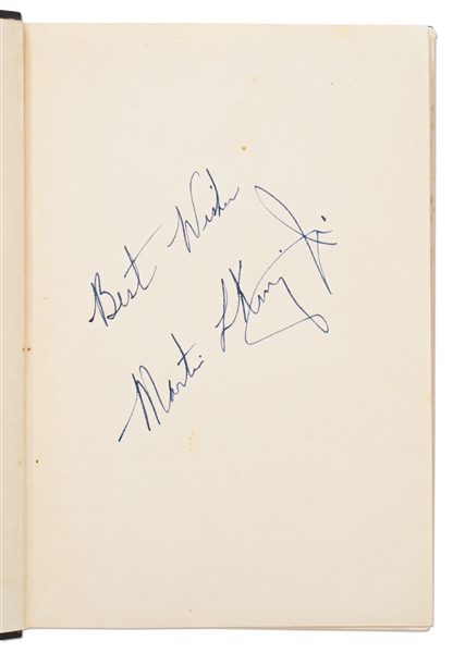 Martin Luther King Signed Copy of ''Stride Toward Freedom'' -- Bold Signature Without Inscription -- With JSA COA