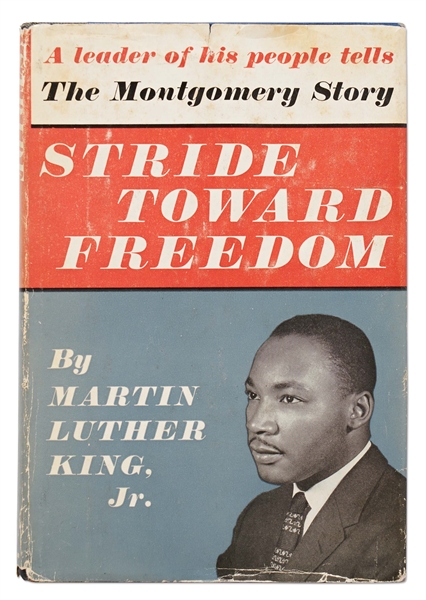 Martin Luther King Signed Copy of ''Stride Toward Freedom'' -- Bold Signature Without Inscription -- With JSA COA