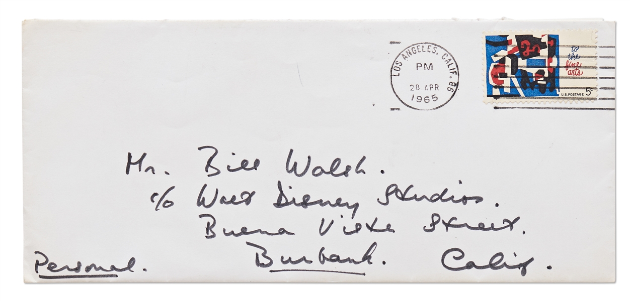 Julie Andrews Autograph Letter Signed to ''Mary Poppins'' Producer Bill Walsh -- ''...thank you so much for...'Poppins' & that lovely Oscar...I'm still in a daze from it all...''