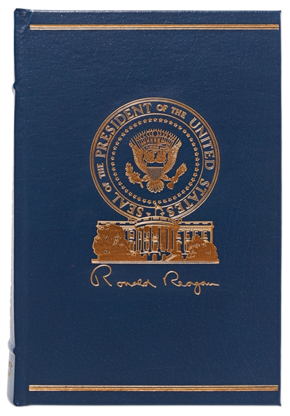 Ronald Reagan Signed ''An American Life'' Special Limited Edition -- Housed in Luxury Oak Case With Audiotapes of ''Speaking My Mind''