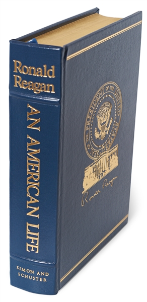 Ronald Reagan Signed ''An American Life'' Special Limited Edition -- Housed in Luxury Oak Case With Audiotapes of ''Speaking My Mind''