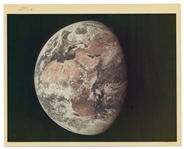 Apollo 11 Red Number NASA Photo of the Round Earth -- Printed on A Kodak Paper