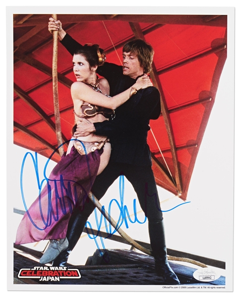 Carrie Fisher Signed ''Star Wars'' 8'' x 10'' Photo -- With JSA COA