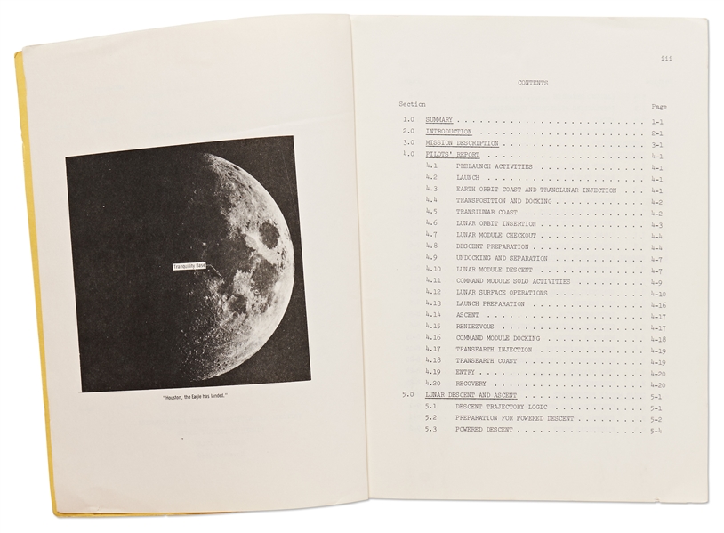 Apollo 11 Mission Report -- Dated November 1969