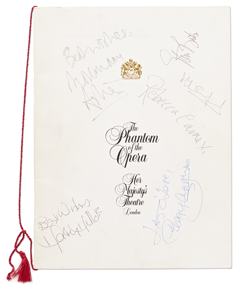 ''The Phantom of the Opera'' Signed Program from Her Majesty's Theatre in London -- Signed by Six Original Cast Members Including Michael Crawford & Steve Barton