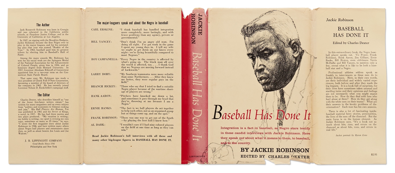 Jackie Robinson Twice-Signed First Edition of His Book, ''Baseball Has Done It''