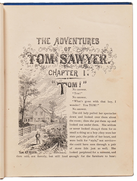 Rare First Edition, First Printing of Mark Twain's ''Adventures of Tom Sawyer''