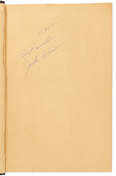 Jackie Robinson Signed First Edition, First Printing of His Autobiography ''Wait Till Next Year'' -- Uninscribed -- With PSA/DNA COA