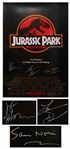 Jurassic Park Cast-Signed Poster -- Signed by Jeff Goldblum, Laura Dern & Sam Neill