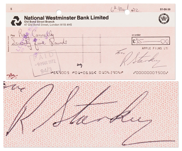 Lot of Three Documents Signed by The Beatles -- Includes 1967 Club Bill Approved for Payment by Paul McCartney