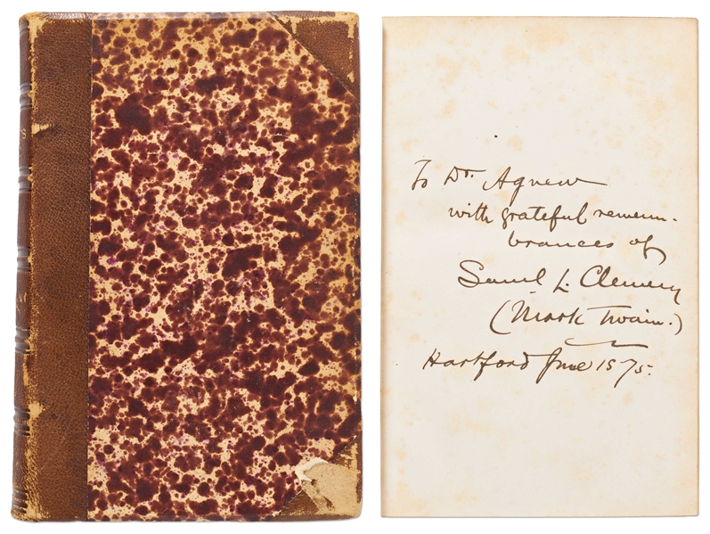 Mark Twain Signed Association Copy of His Famous Travelogue, ''The Innocents Abroad''