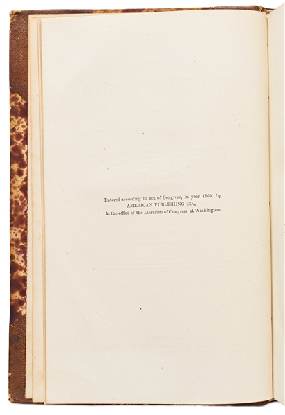 Mark Twain Signed Association Copy of His Famous Travelogue, ''The Innocents Abroad''