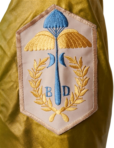 Freddie Mercury's Personally Owned Gold Bomber Jacket with U.S. Army Patch