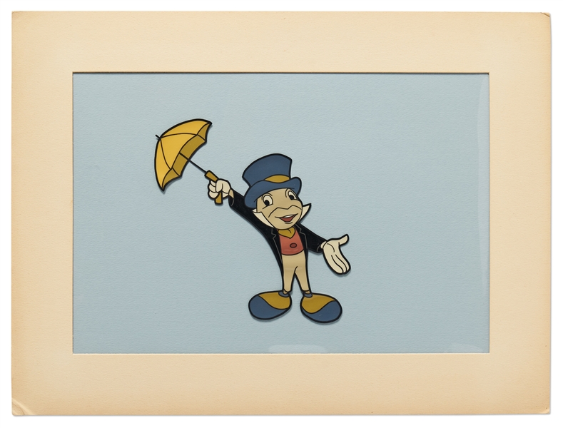 Disney Animation Screen-Used Cel of Jiminy Cricket