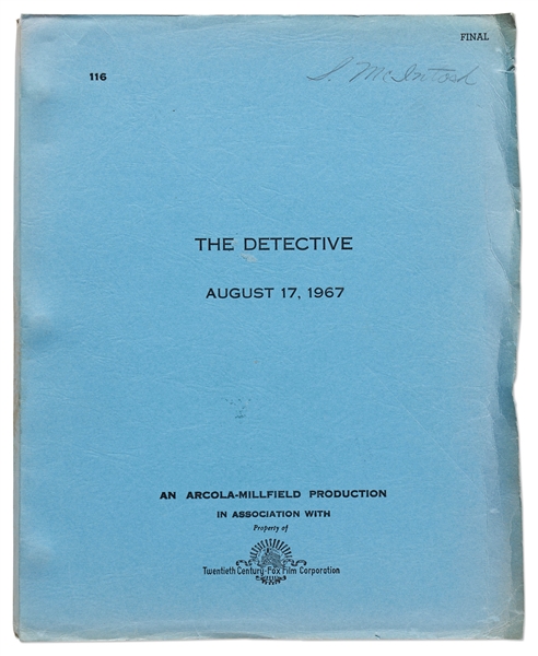 Abby Mann Written Screenplay for ''The Detective'', the 1968 Film Starring Frank Sinatra