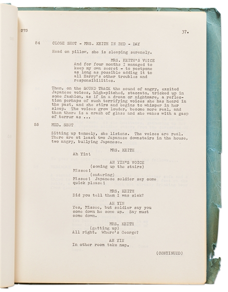 Script from the 1950 Film ''Three Came Home'', Written by Academy Award Nominated Screenwriter Nunnally Johnson