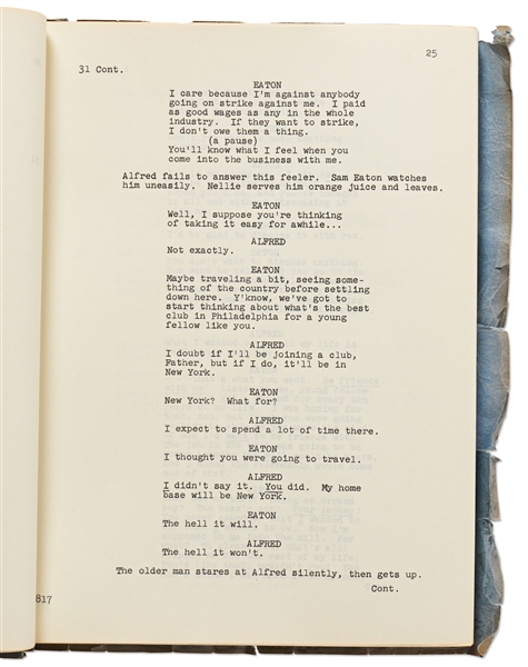 Ernest Lehman Written 1959 Screenplay ''From the Terrace'' Starring Paul Newman & Joanne Woodward