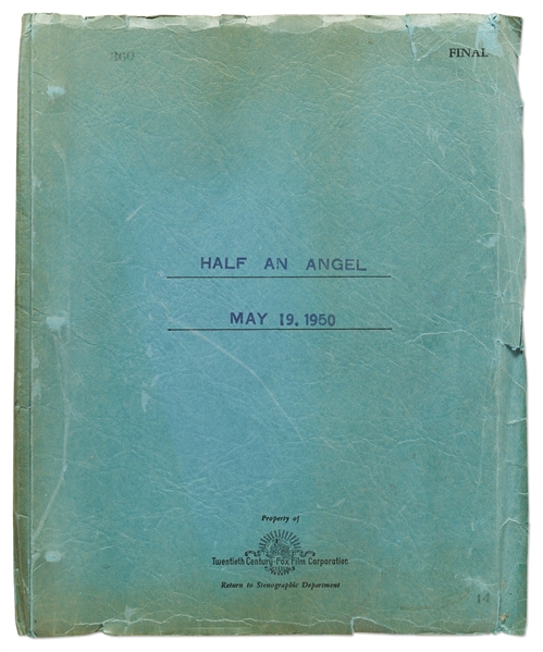 Screenplay by Robert Riskin for the 1951 Comedy ''Half Angel''
